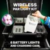 imageRockville Wet PAR WC White 108W LED Wash Light IP65 WaterResistant Rechargeable Wireless DMX App Control RGBWAUV for DJ Events and Outdoor PartiesWhite