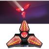 imageRockville Leaf Spinner 250W 3in1 Rotating DJ Stage Light with Retro Amber RGBW LEDs and 26Channel DMX Control