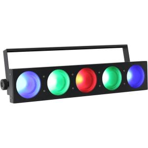 imageRockville FIVEEYE 5 Head 150w RGB COB Blinder Light Durable Aluminum Case 19 Channel DMXAutoSound Modes