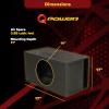 imageQ Power Q Bomb Series 15 Inch Ported Car Subwoofer Sub Box Enclosure with Single Vented Chamber Design and Black Bed Liner Spray Finish Black