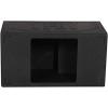 imageQPower LongLasting Durable Single 15Inch SideVented Custom Kicker L7 Square CarTruck Subwoofer Speaker Box