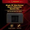 imageQPower LongLasting Durable Single 15Inch SideVented Custom Kicker L7 Square CarTruck Subwoofer Speaker Box