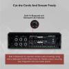 imageRockville ATOM P20 MarineATVCar Amplifier 1600W 4Channel ClassAB Bluetooth DynoCertified Volt Meter Perfect for Boats ATVs and Car Audio440w