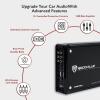 imageRockville ATOM P20 MarineATVCar Amplifier 1600W 4Channel ClassAB Bluetooth DynoCertified Volt Meter Perfect for Boats ATVs and Car Audio440w
