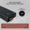 imageRockville ATOM P20 MarineATVCar Amplifier 1600W 4Channel ClassAB Bluetooth DynoCertified Volt Meter Perfect for Boats ATVs and Car Audio600w