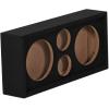 imageRockville CH102SP Car Audio Enclosure Box for 2 8 Mids and 2 3 Tweeters 58 MDF Construction Black Carpet Finish 12Foot Speakon Cable Included for Car Audio Enthusiasts