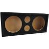 imageRockville CH103SP Chuchero Car Audio Enclosure for 2 10 Mids and 2 3 Tweeters Durable MDF Build Black Carpet Finish 12ft Speakon Cable Included for Car Audio Enthusiasts and DJs