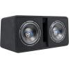 imageRockville DK510 Package Dual 10 2400W Peak  600W RMS K5 Car Subwoofer Enclosure with DB12 Amplifier 2Ohm MDF Vented Box Complete Wiring Kit for Car Audio Bass System