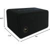imageRockville DV8K52 Dual 8 K5 1600W Car Subwoofers 2 Ohm Final Load Vented Enclosure NonPressed Paper Cone Durable Build for Car Audio Systems