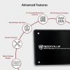 imageRockville KRYPTONM2 Mono Car Amplifier 1 Ohm 3000W ClassD EQ Low Pass Filter DynoCertified Bass Remote Perfect for Subwoofers and Car Audio