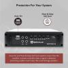 imageRockville KryptonT2 2800W Peak700W RMS 2 Channel Car Amplifier Class AB Digital Voltage Display Adjustable Crossover amp Bass Boost HighLevel Input for Car Audio Systems