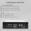 imageRockville KryptonT2 2800W Peak700W RMS 2 Channel Car Amplifier Class AB Digital Voltage Display Adjustable Crossover amp Bass Boost HighLevel Input for Car Audio Systems