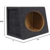 imageRockville Pair RS6x9PR 6x9 Wedge Sealed Speaker Box Enclosures USAMade MDF Gold Terminals Universal Fit for Car Audio