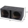 imageRockville RBL12V Dual 12 15 cuft Vented Subwoofer Enclosure Bed Liner Finish HighPower Bass Durable MDF for Car Audio Enthusiasts
