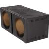 imageRockville RBL15V Dual 15 23 Cu Ft Vented Subwoofer Enclosure Bed Liner 34 MDF Spring Terminals 39Hz Tuning for Car Audio Enthusiasts
