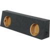 imageRockville RD10T Dual 10 Sealed Subwoofer Enclosure 085 cuft Per Sub 34 MDF USAMade Behind Seat Fit for Single Cab Trucks
