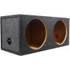 imageRockville RD12 Dual 12 125 cuft Sealed Subwoofer Enclosure Made in USA 34 MDF Premium Black Carpet Universal Fit for Car Audio
