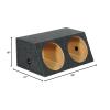imageRockville RD15A Dual 15 Slanted Face Sealed Subwoofer Enclosure Box 34 MDF Tight Bass Response Durable Build Sleek Finish for Car Audio Enthusiasts