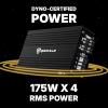imageRockville RDF4 4Channel Class D Car Amplifier 1400w Peak  700w RMS Compact Design Tiffany RCA