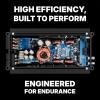 imageRockville RDF4 4Channel Class D Car Amplifier 1400w Peak  700w RMS Compact Design Tiffany RCA