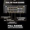 imageRockville RDF4 4Channel Class D Car Amplifier 1400w Peak  700w RMS Compact Design Tiffany RCA