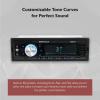 imageRockville RDM18 V2 InDash Digital Media Car Receiver 50W 4 Channels Bluetooth AMFM MP3 USBSD Color Selectable Remote Perfect for Car Audio