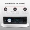 imageRockville RDM18 V2 InDash Digital Media Car Receiver 50W 4 Channels Bluetooth AMFM MP3 USBSD Color Selectable Remote Perfect for Car Audio