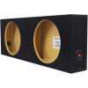 imageRockville RDSM12 Dual 12 Shallow Mount Sealed Subwoofer Enclosure Box 056 Cu Ft Per Sub 58 MDF Made in USA Compact Fit for Car Audio