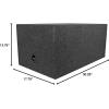 imageRockville RDV12 Dual 12 Vented Subwoofer Enclosure Box 155 Cu Ft 34 MDF Deep Bass Durable Carpet Finish Compact Design for Car Audio Enthusiasts