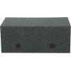 imageRockville RDV12VL Dual 12 Vented Subwoofer Enclosure 34 MDF XL Sub Box Made in USA Black Carpet Gold Spring Terminals for Car Audio Systems