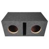 imageRockville RDV65 Dual Vented 65 MDF Subwoofer Box Enclosure 076 cu ft Per Sub Deep Bass 1 Face  34 MDF Black Carpet for Car Audio