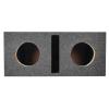 imageRockville RDV65 Dual Vented 65 MDF Subwoofer Box Enclosure 076 cu ft Per Sub Deep Bass 1 Face  34 MDF Black Carpet for Car Audio