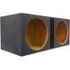 imageRockville RDVB15 Dual 15 Vented Subwoofer Enclosure 241 Cu Ft Per Sub Center Divider USAMade 34 MDF Precision Fit for Car Subs