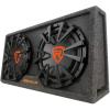 imageRockville RG212CA 2000W Dual 12 Powered Car Subwoofer Enclosure 4Ohm Slim Vented Builtin Amplifier Black