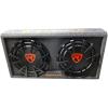imageRockville RG212CA 2000W Dual 12 Powered Car Subwoofer Enclosure 4Ohm Slim Vented Builtin Amplifier Black