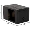 imageRockville RQB12 SQ 18 Cu Ft Single 12 Side Ported Sub Box Enclosure for Kicker Solo Baric L7SL7R MDF Durable Bedliner Finish Precision Fit for Car Audio Enthusiasts