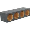 imageRockville RQS124 4Hole 12 Sealed Subwoofer Enclosure 34 MDF Deep Bass Gold SpringLoaded Terminals Durable Build for Car Audio