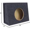 imageRockville RSST10 10 09 Cu Ft Sealed Subwoofer Enclosure Box Shallow Mount USAMade MDF Gold Terminals for CarTruck Audio Systems