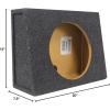 imageRockville RSST12 09 cuft Sealed 12 CarTruck Subwoofer Enclosure Shallow Mount 58 USA MDF Made in USA Compact Design for Tight Spaces