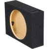imageRockville RSTS10V Single 10 Vented Shallow Truck Subwoofer Enclosure 053 Cu Ft 58 MDF Push Terminals Perfect for HighPowered Subs