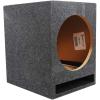 imageRockville RSV12 Single 12 Vented Subwoofer Enclosure Box 122 cuft 34 MDF 38Hz Tuned Port Gold Terminals Made in USA Fits Subs up to 1475