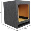 imageRockville RSVK12 Single 12 MDF Vented Subwoofer Enclosure Box Fits Kicker SoloBaric L7L5L3 Hifonics amp Other Square Woofers 34 USA MDF Gold Terminals Precision Build for Car Audio