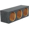 imageRockville RTS123 3Hole 12 Sealed Subwoofer Enclosure 34 MDF Gold Terminals Precision Cut Made in USA for Car Audio Systems