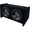 imageRockville RV1010P Dual 10 1000W Peak500W RMS Car Audio Subwoofers in Vented Enclosure Durable MDF Cabinet Aviation Carpet Finish Powerful Bass for Car Audio Systems