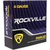 imageRockville RV682C Bundle 4 6x8  5x7 Component Car Speakers 1800W Peak340W RMS RXAF1 4Channel Amplifier RWK42 4 Gauge Amp Wiring Kit with RCA Cables for Car Audio Systems 6Items