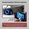 imageRockville RVB101A 10 Inch 500W Active Car Subwoofer with Enclosure Builtin Class AB Amplifier Adjustable Bass Boost Compact Design for Car Audio Enthusiasts