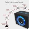 imageRockville RVB101A 10 Inch 500W Active Car Subwoofer with Enclosure Builtin Class AB Amplifier Adjustable Bass Boost Compact Design for Car Audio Enthusiasts