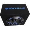 imageRockville RVB121A Bundle 12 in 500Watt Peak  300Watt RMS Active Powered Car Subwoofer Enclosure RWK10 10Gauge Amplifier Wiring Installation Kit 2Items