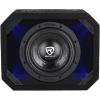 imageRockville SV8K6D2 8 1400W K6 Car Subwoofer 2Ohm  Plexi Enclosure in Vented MDF Box Selectable BlueWhite LED8 1 Ohm