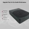 imageRockville Slim UnderSeat Powered Subwoofer Builtin Amplifier Aluminum Enclosure Remote Perfect for CarTruck Audio 6510
